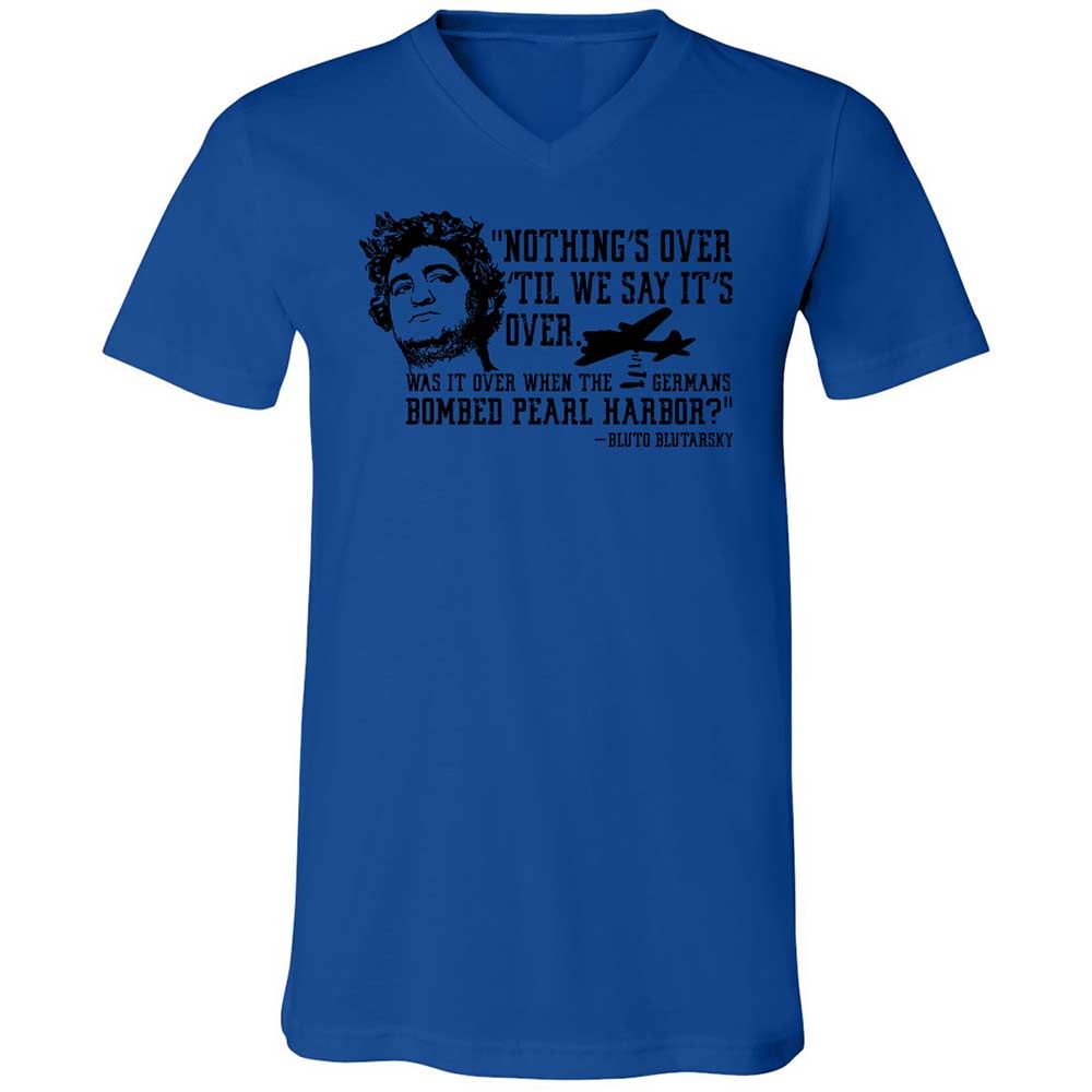 Unisex V-Neck T-Shirt - ZW3F1LL2 - True Royal - 3