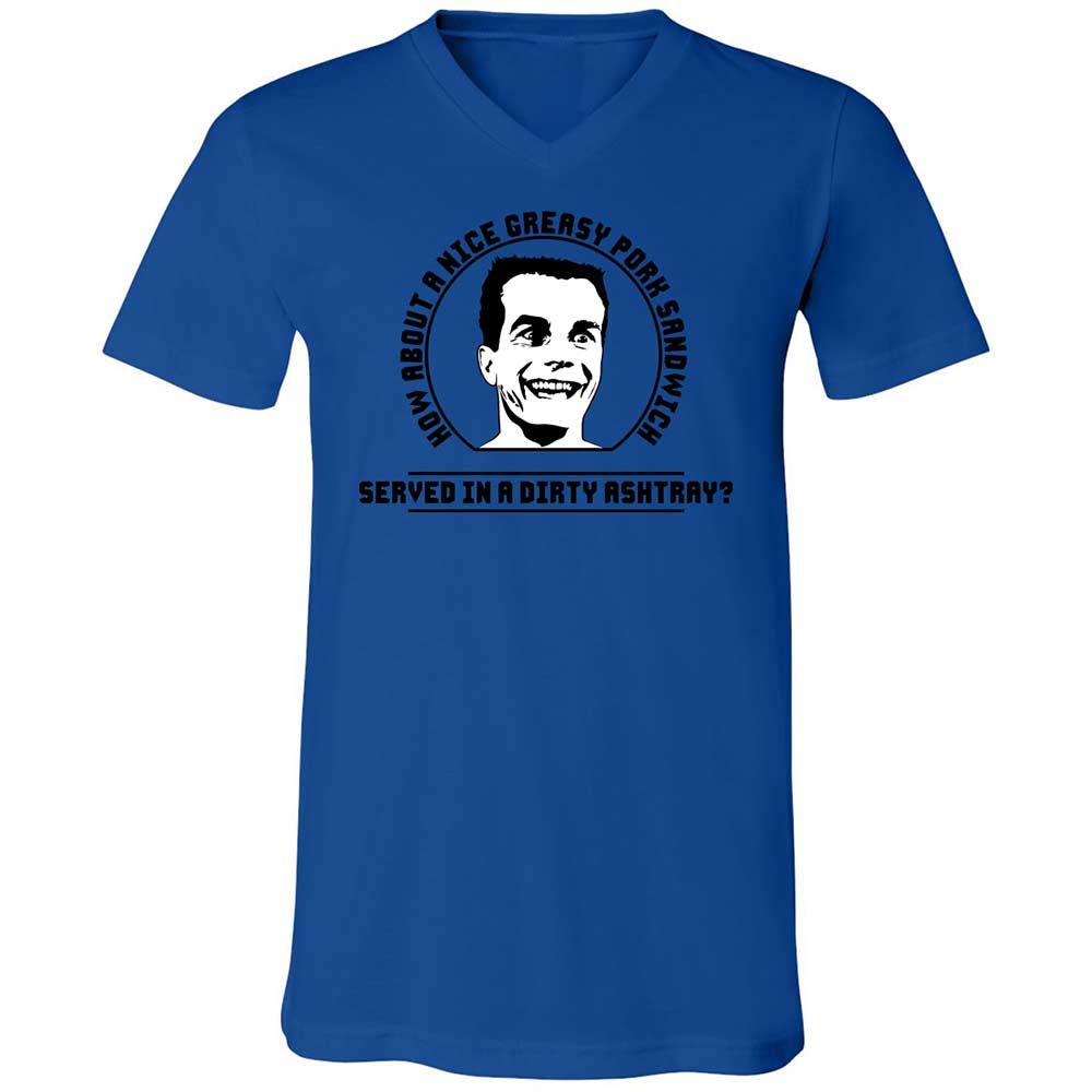 Unisex V-Neck T-Shirt - 627AC5LQ - True Royal - 3