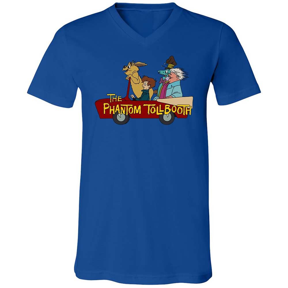 Unisex V-Neck T-Shirt - BRPMXCQW - True Royal - 3