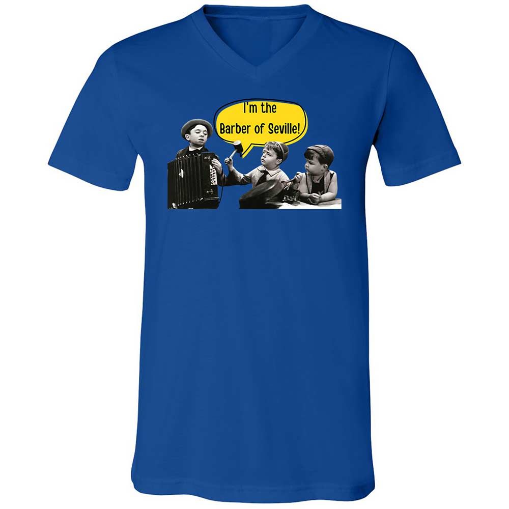 Unisex V-Neck T-Shirt - ANQYQH8G - True Royal - 3