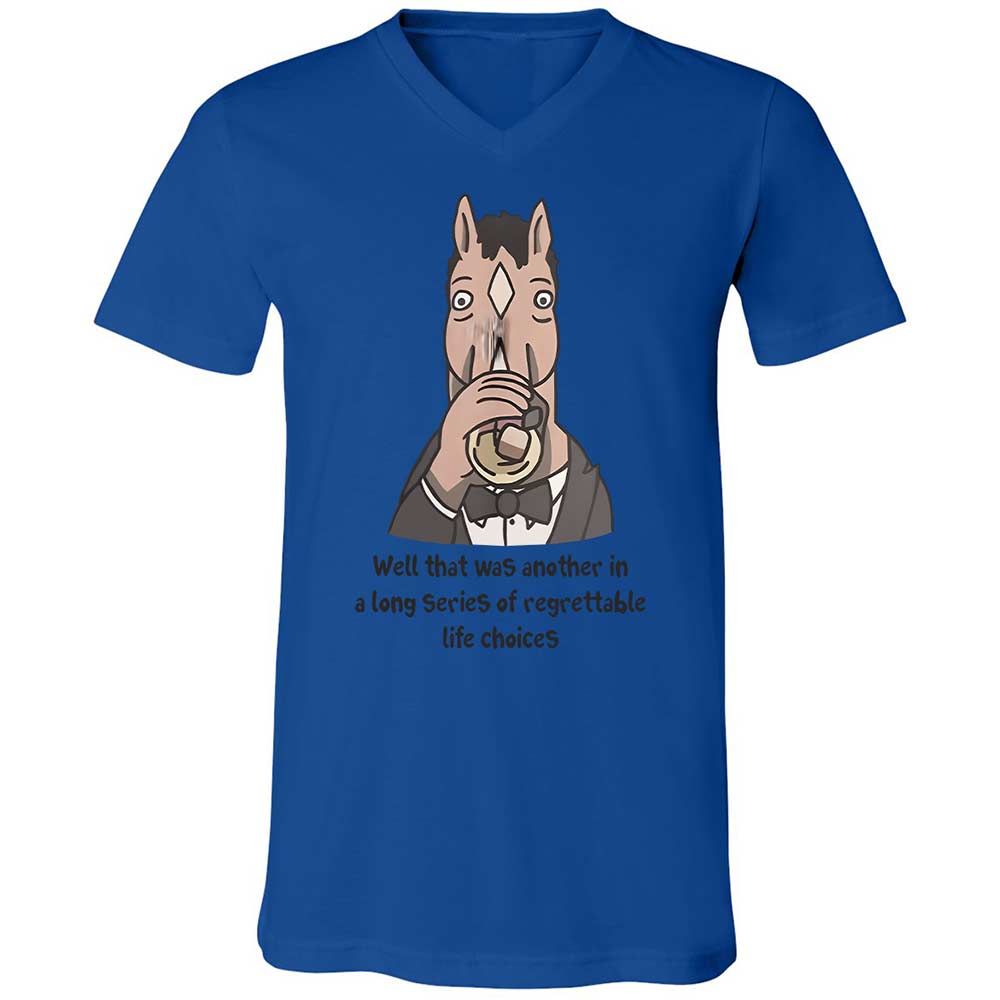 Unisex V-Neck T-Shirt - HMTDMAC6 - True Royal - 3