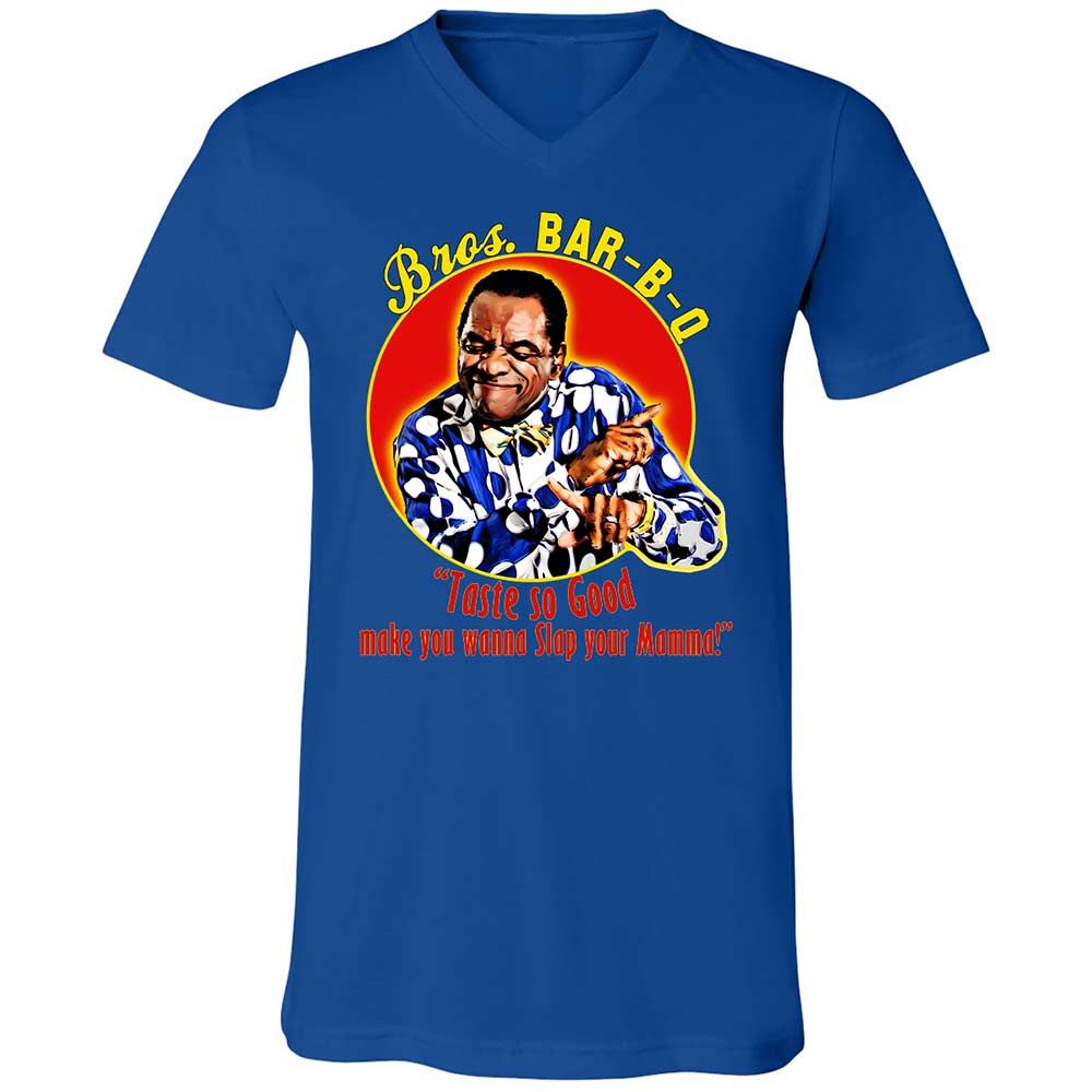 Unisex V-Neck T-Shirt - 7CPYE1EF - True Royal - 3
