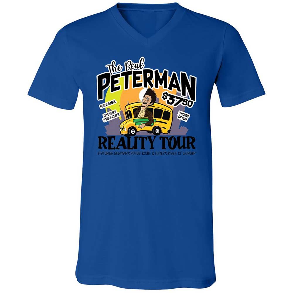 Unisex V-Neck T-Shirt - 68PQ4YWN - True Royal - 3