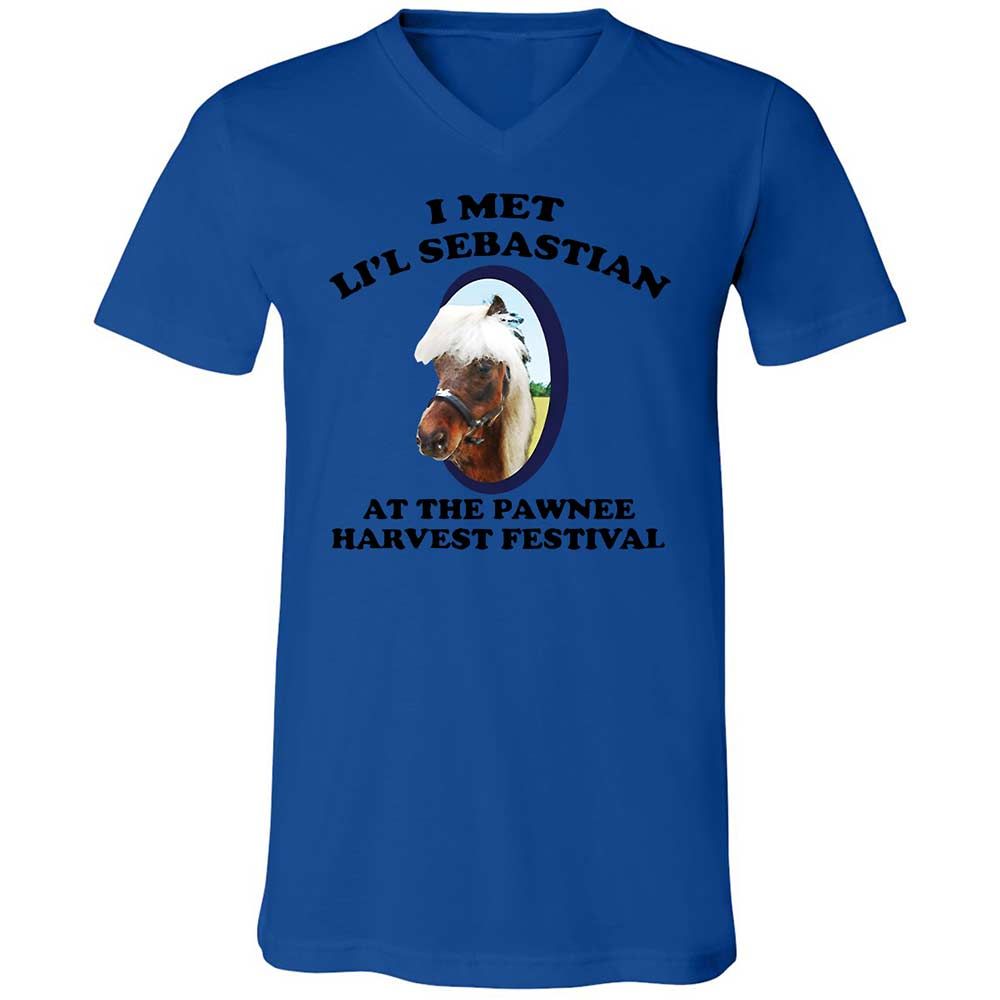 Unisex V-Neck T-Shirt - 8Z1V2HKT - True Royal - 3