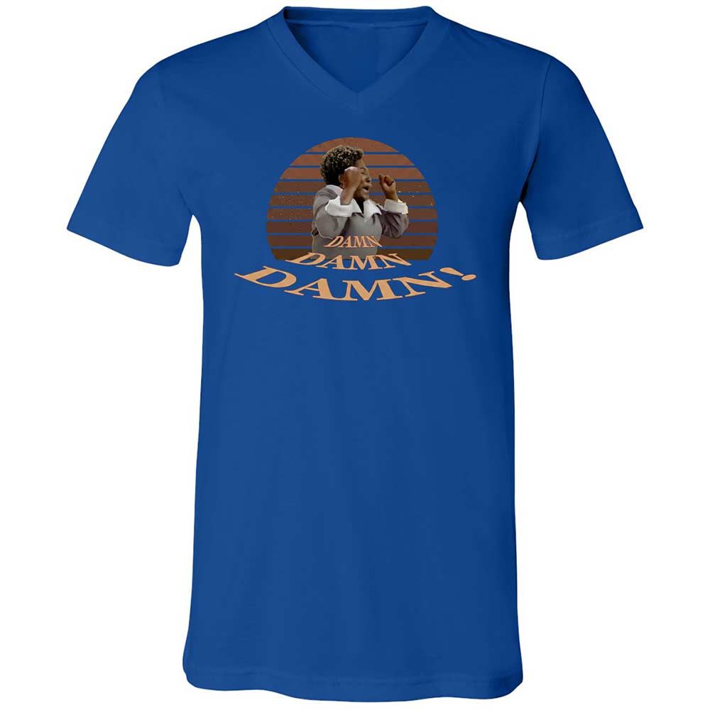 Unisex V-Neck T-Shirt - WFFFZ6DF - True Royal - 3