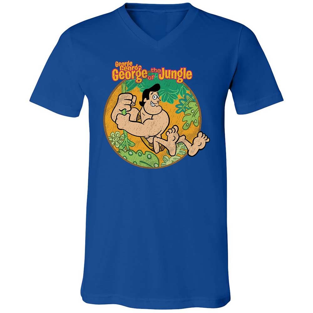 Unisex V-Neck T-Shirt - CK6KDF6D - True Royal - 3