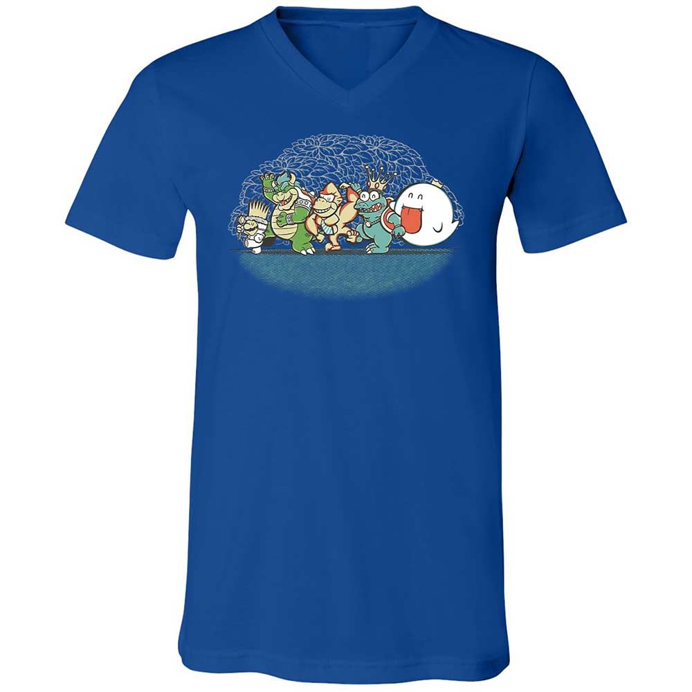 Unisex V-Neck T-Shirt - 4QJGUB1S - True Royal - 3