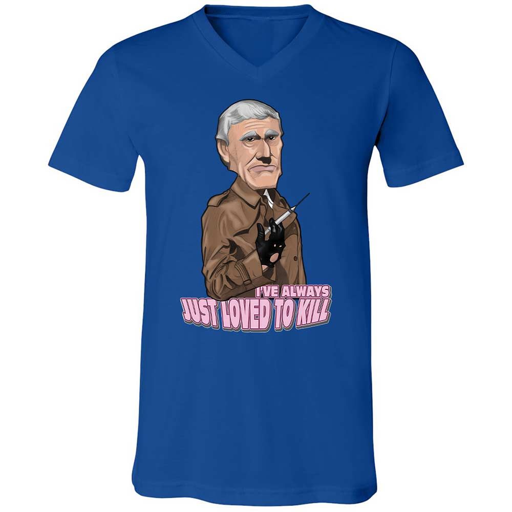 Unisex V-Neck T-Shirt - KF7LL57M - True Royal - 3