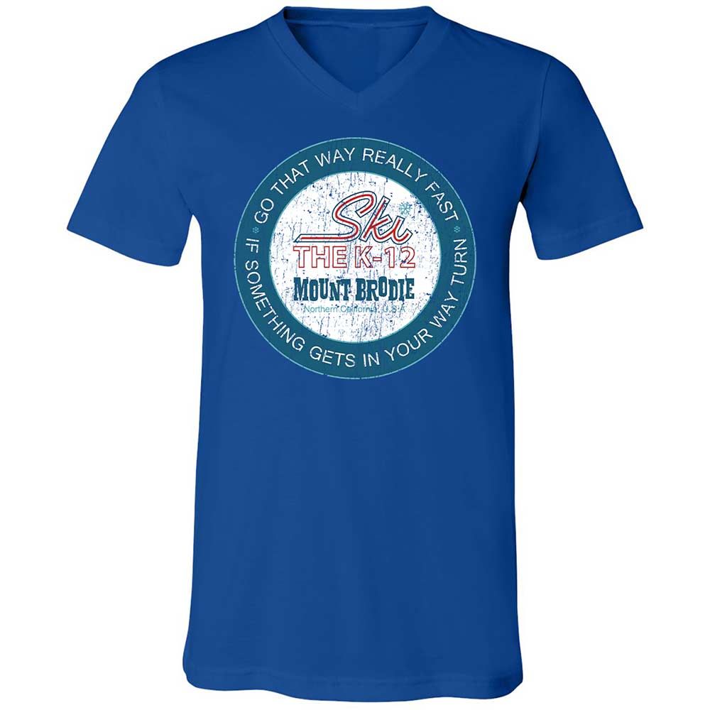 Unisex V-Neck T-Shirt - A9GUBAWB - True Royal - 3