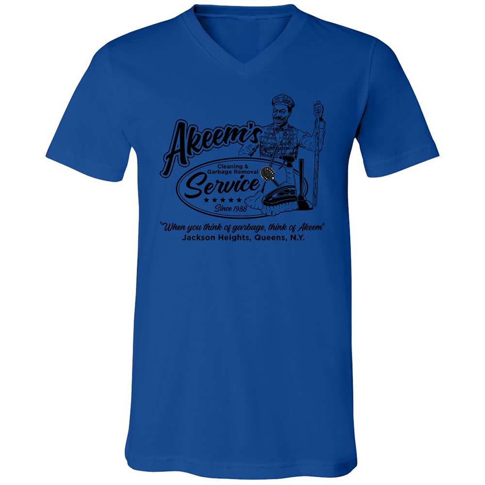 Unisex V-Neck T-Shirt - Q2JNT3ZA - True Royal - 3