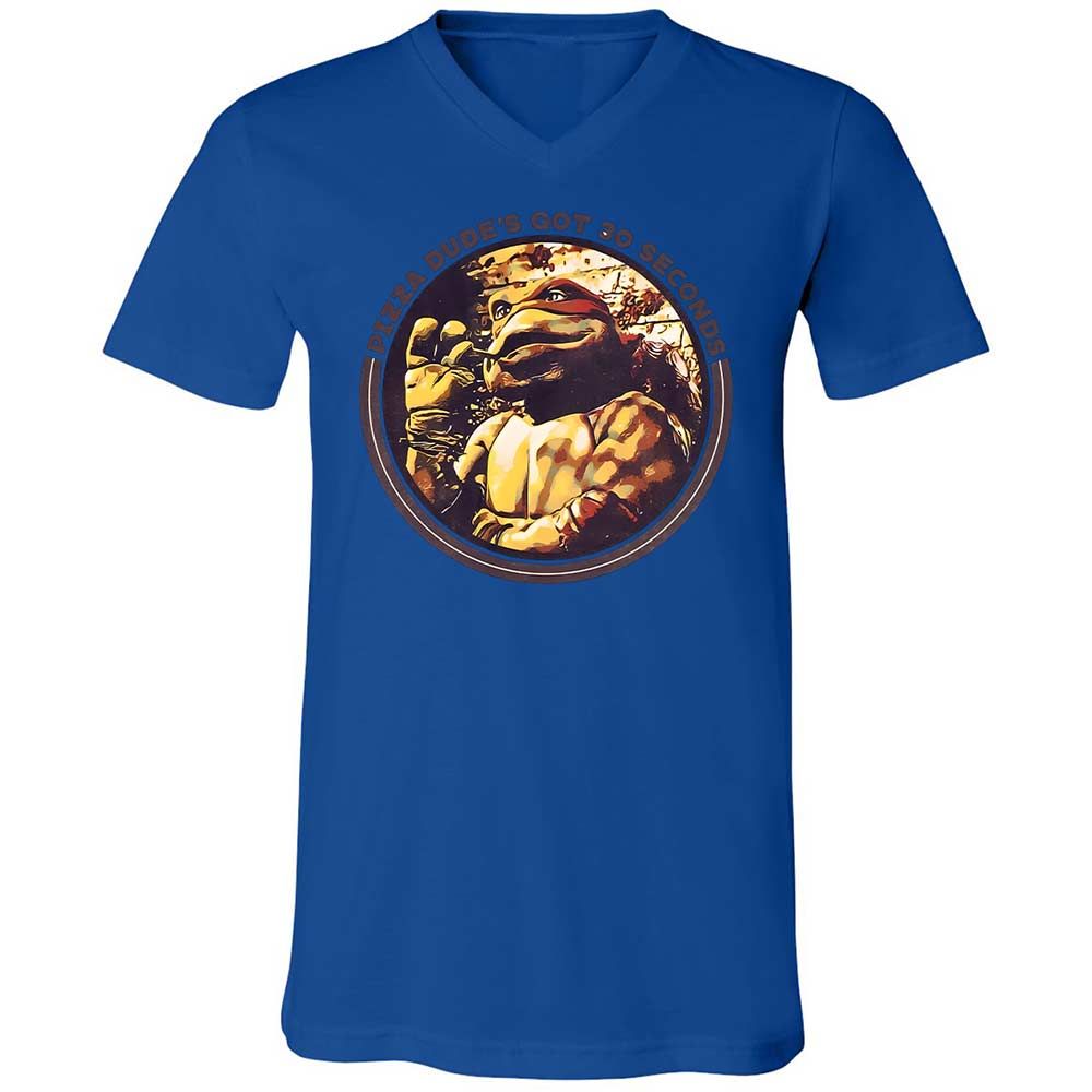 Unisex V-Neck T-Shirt - TMX7ZPRY - True Royal - 3