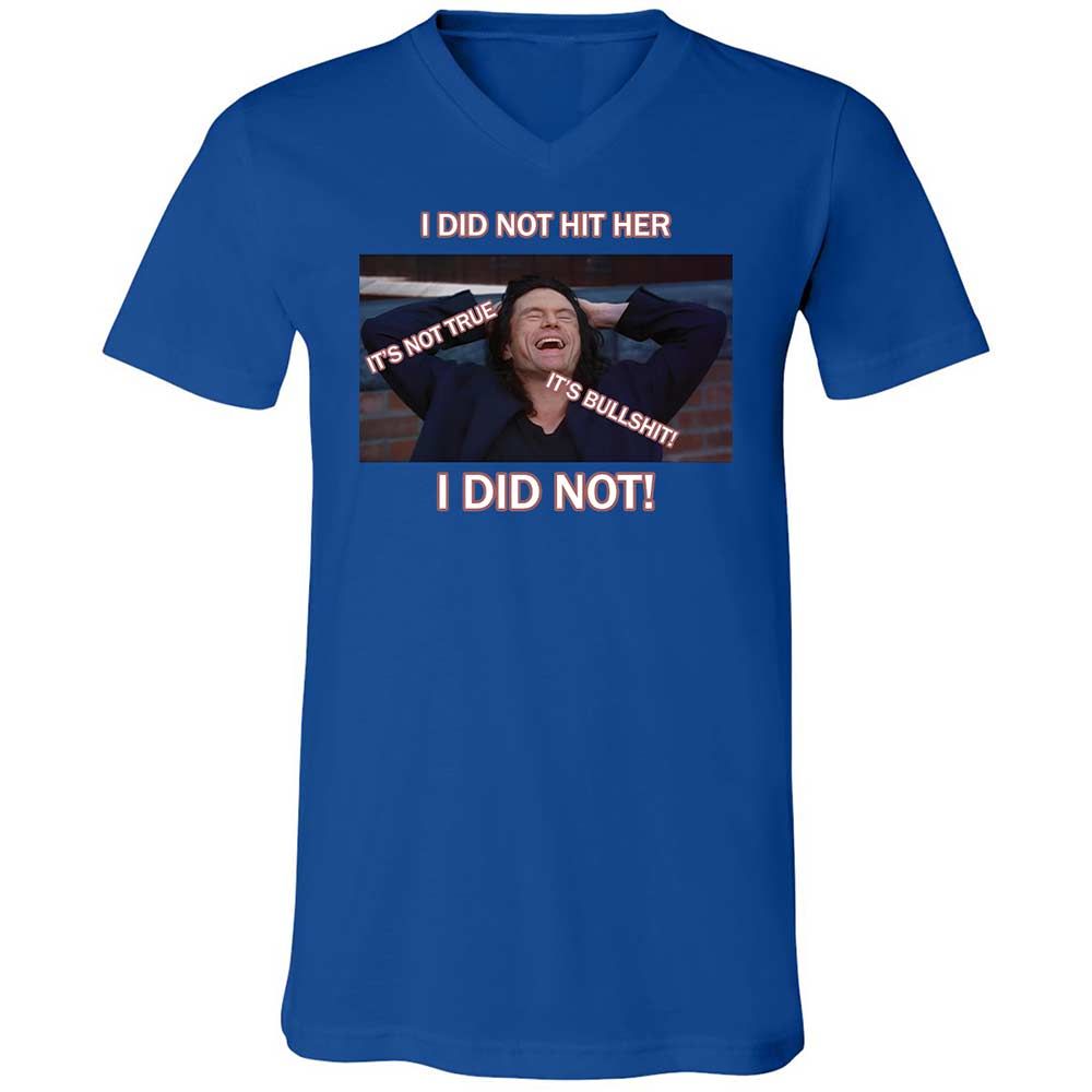Unisex V-Neck T-Shirt - VD1DU6G8 - True Royal - 3