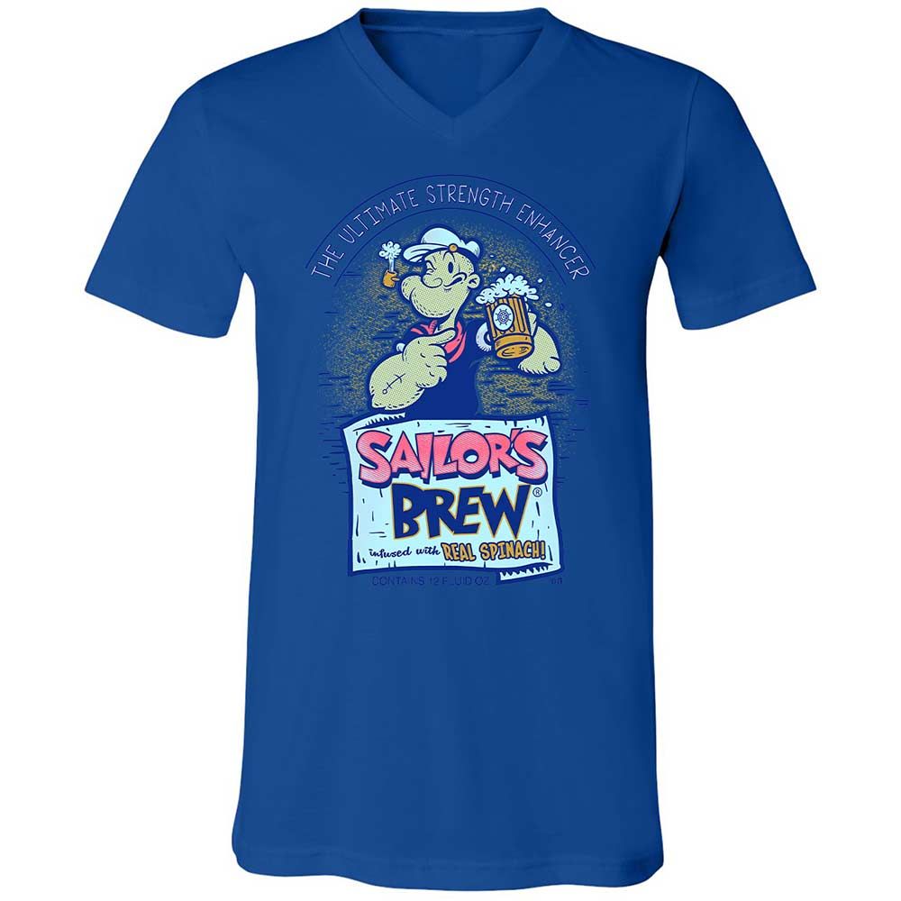 Unisex V-Neck T-Shirt - 6WMN7SPM - True Royal - 3