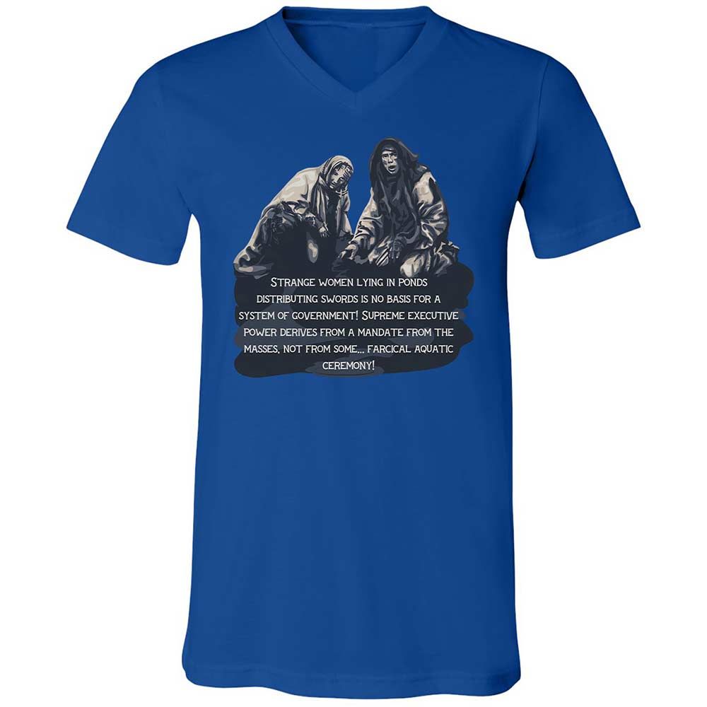 Unisex V-Neck T-Shirt - DT2AFJS4 - True Royal - 3