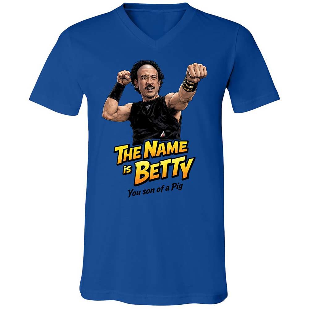 Unisex V-Neck T-Shirt - FEF82XHY - True Royal - 3