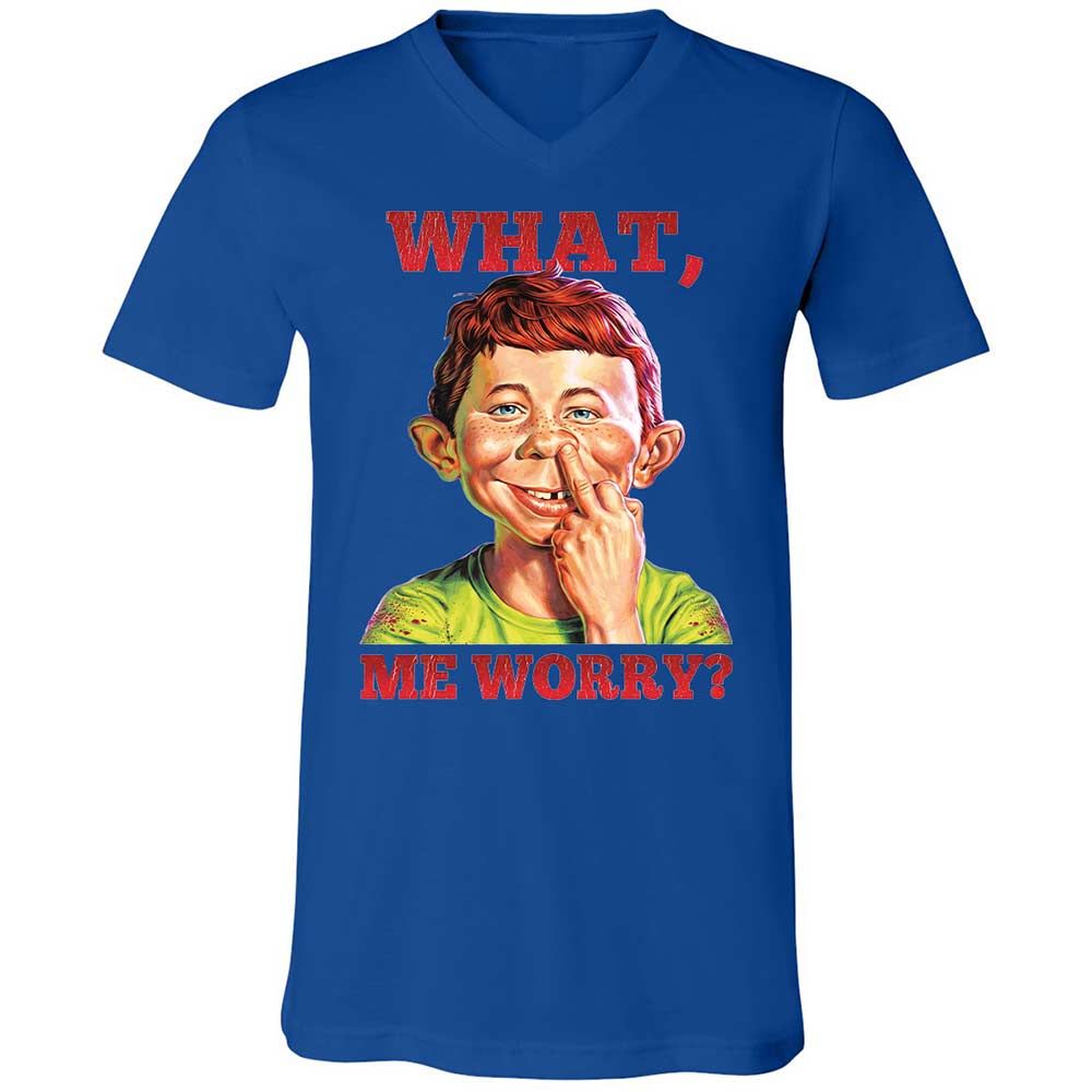Unisex V-Neck T-Shirt - TX5KPFR3 - True Royal - 3