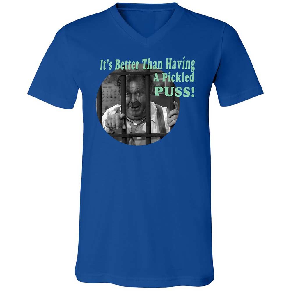 Unisex V-Neck T-Shirt - 4NK3H2BA - True Royal - 3
