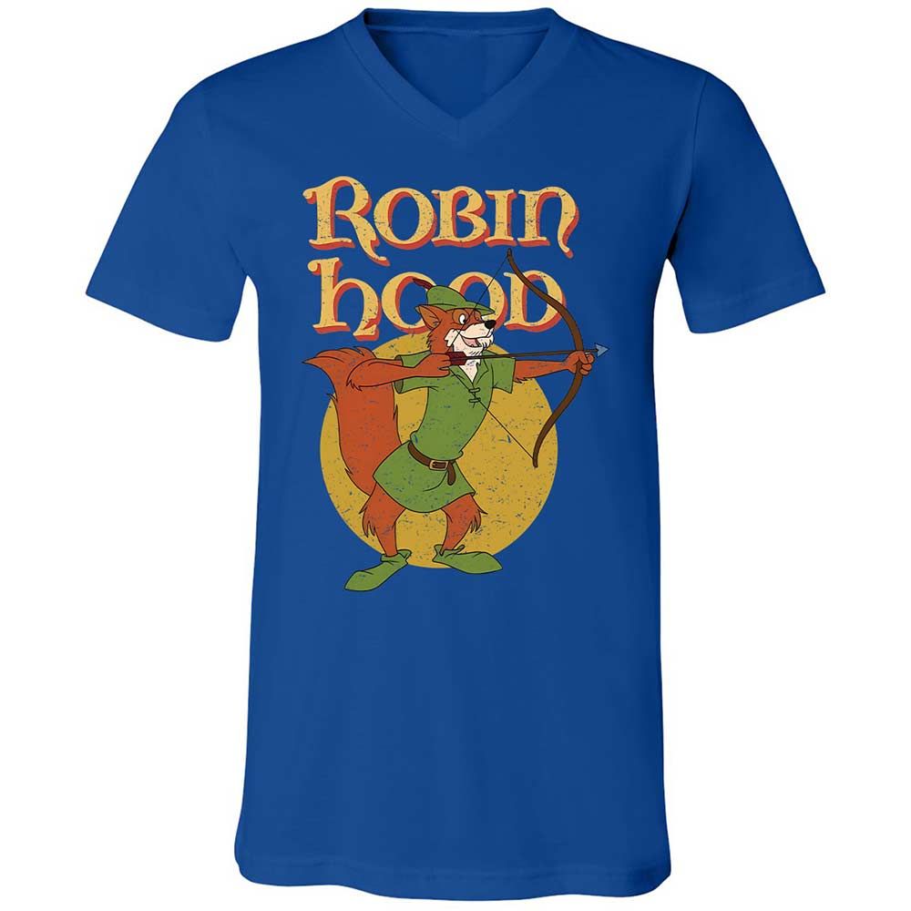 Unisex V-Neck T-Shirt - 74LK12LN - True Royal - 3