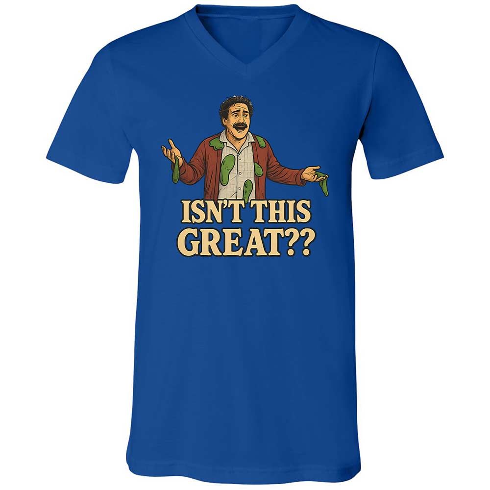 Unisex V-Neck T-Shirt - 4G936J9T - True Royal - 3
