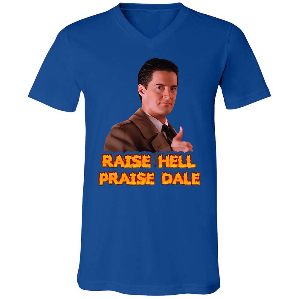 Unisex V-Neck T-Shirt - UXL187ED - True Royal - 3