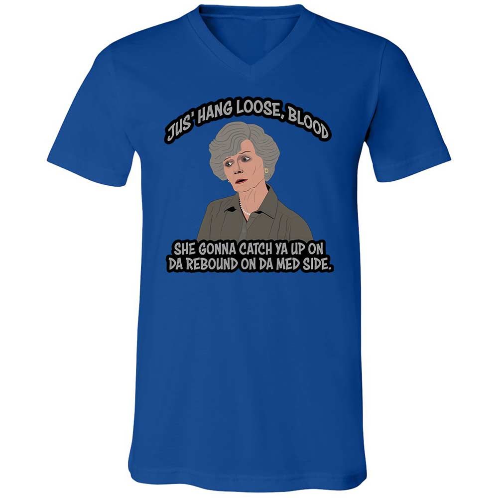 Unisex V-Neck T-Shirt - WQ8A7ZQK - True Royal - 3