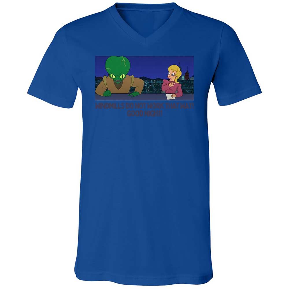 Unisex V-Neck T-Shirt - J9YV6QZ2 - True Royal - 3