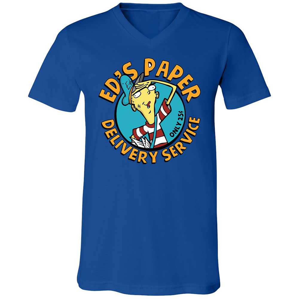Unisex V-Neck T-Shirt - M6CTV62E - True Royal - 3