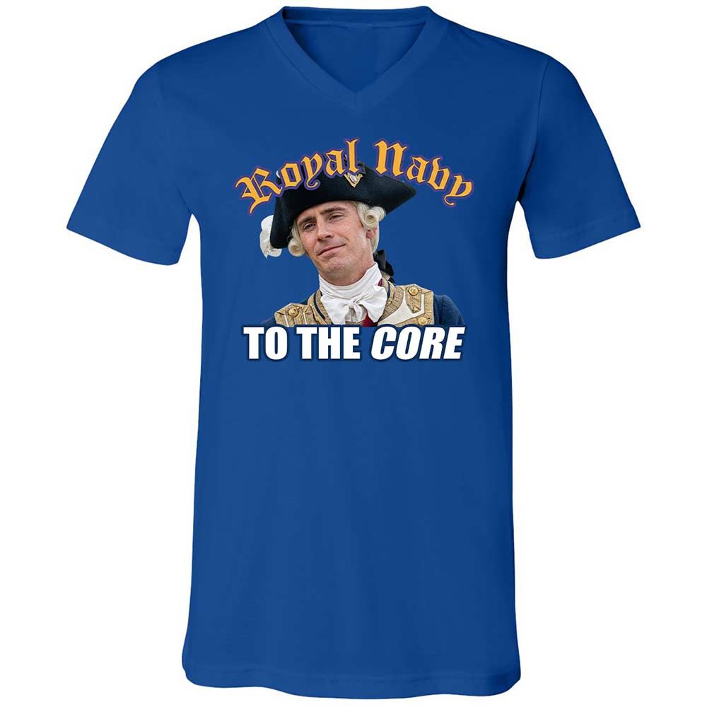 Unisex V-Neck T-Shirt - 5KXZKP8M - True Royal - 3