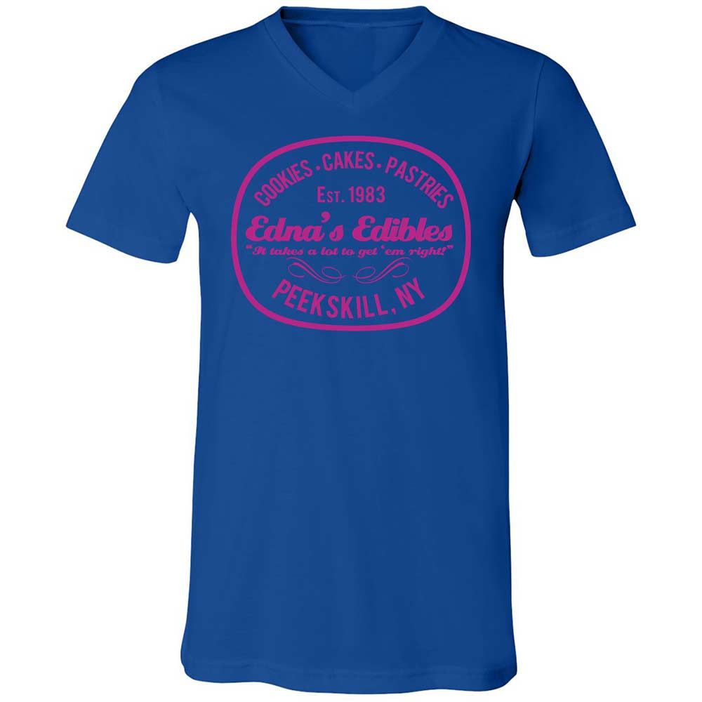 Unisex V-Neck T-Shirt - KAC9GSKU - True Royal - 3