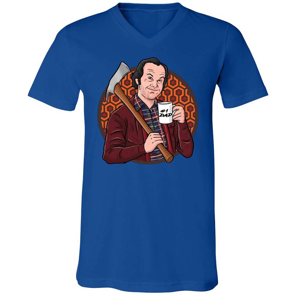 Unisex V-Neck T-Shirt - 2KUF5HJ1 - True Royal - 3