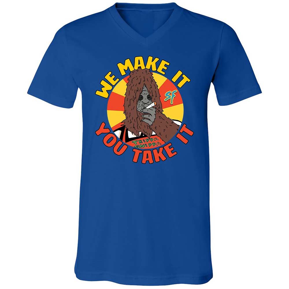 Unisex V-Neck T-Shirt - H43PUMHM - True Royal - 3