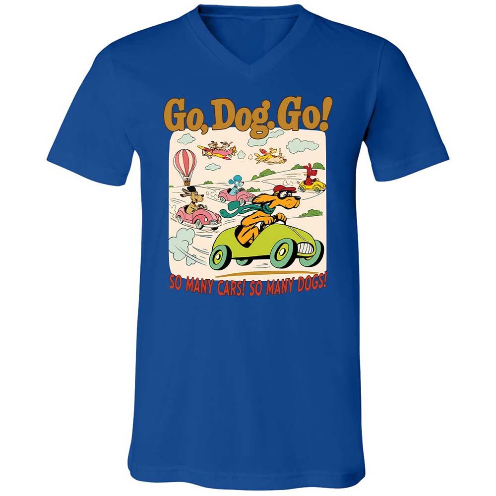 Unisex V-Neck T-Shirt - 1YXVMM7J - True Royal - 3