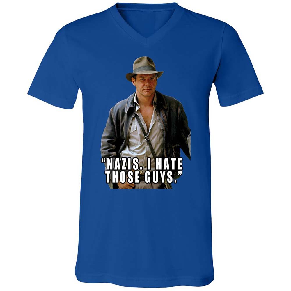 Unisex V-Neck T-Shirt - 6XPY7FB8 - True Royal - 3