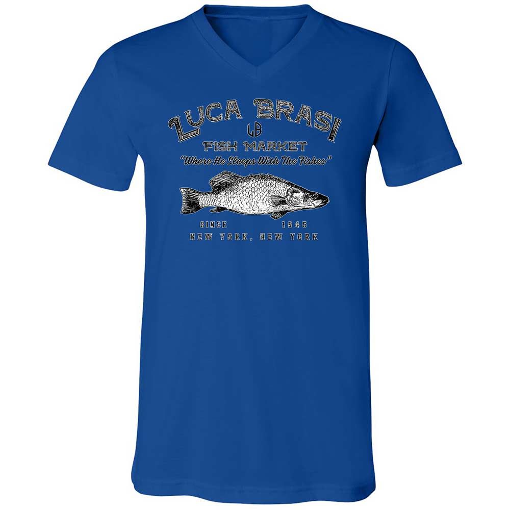 Unisex V-Neck T-Shirt - BWE1PJFW - True Royal - 3