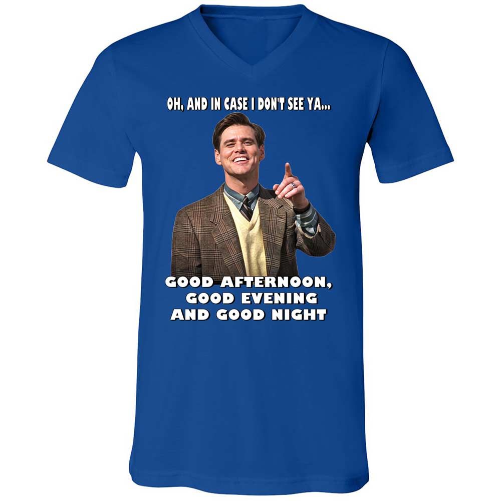 Unisex V-Neck T-Shirt - A7Y3ZZX3 - True Royal - 3