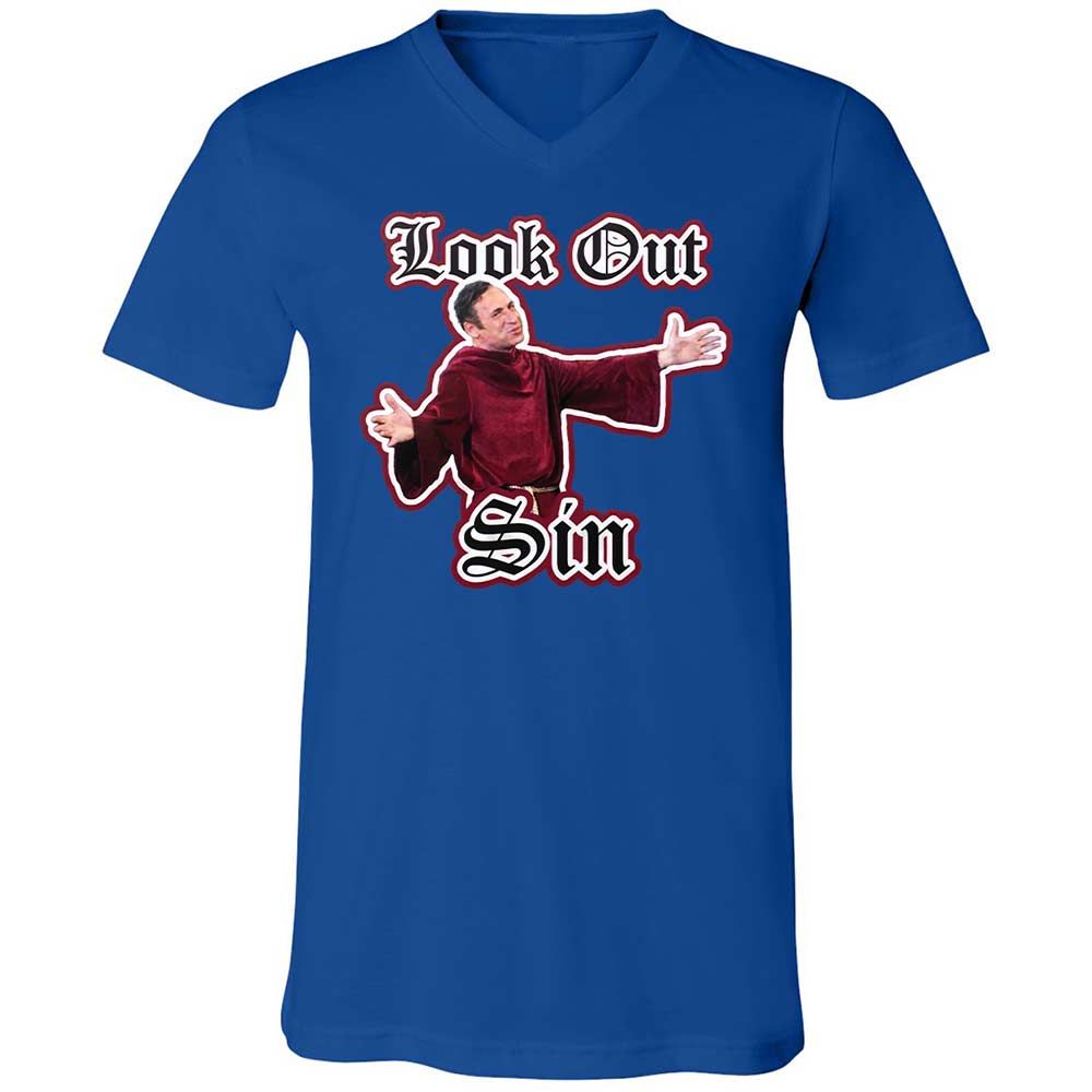 Unisex V-Neck T-Shirt - 779LZF8Z - True Royal - 3