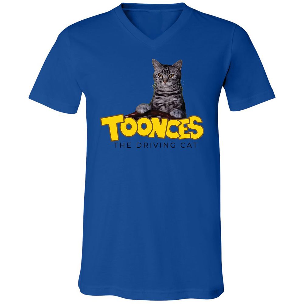 Unisex V-Neck T-Shirt - SN7WGWV3 - True Royal - 3