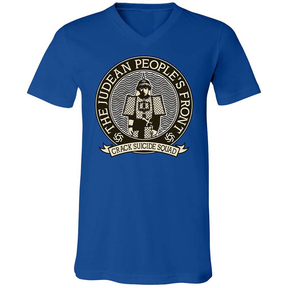 Unisex V-Neck T-Shirt - ZSWCV9KZ - True Royal - 3