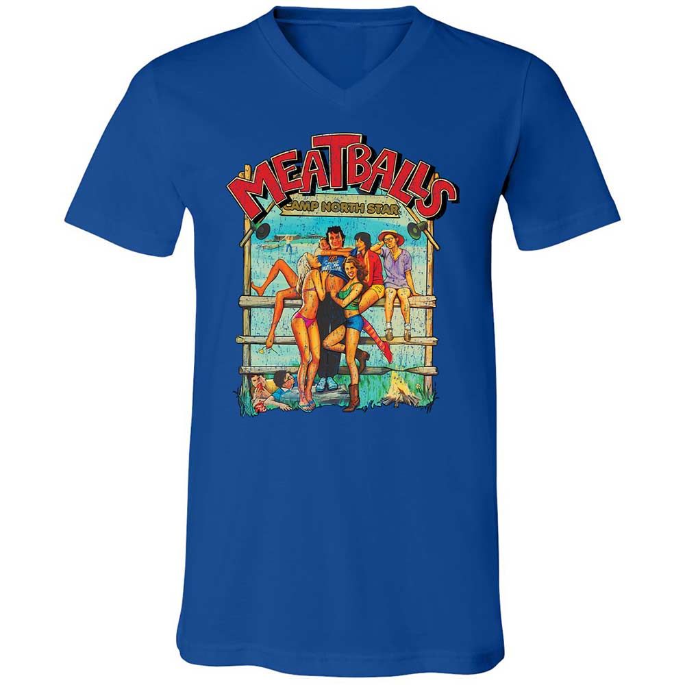 Unisex V-Neck T-Shirt - 9E9DV8KJ - True Royal - 3