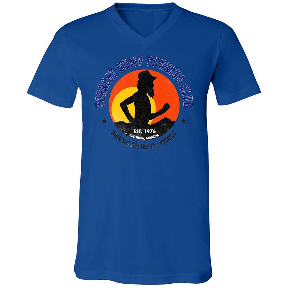 Unisex V-Neck T-Shirt - 5VK5WPBD - True Royal - 3