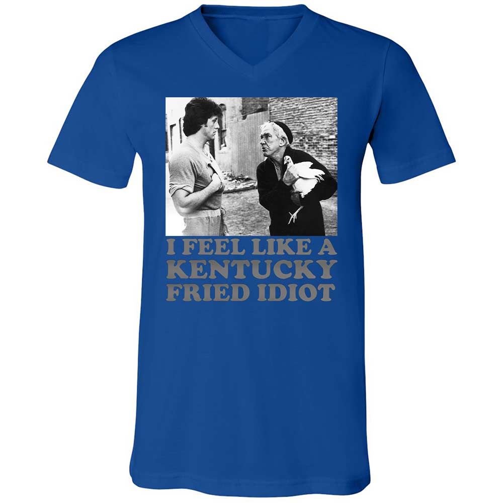 Unisex V-Neck T-Shirt - EJASL6Y7 - True Royal - 3
