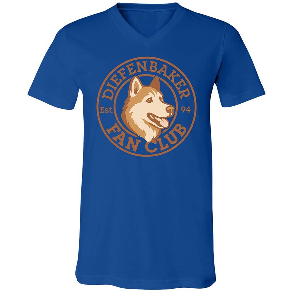 Unisex V-Neck T-Shirt - RFMCS77Z - True Royal - 3