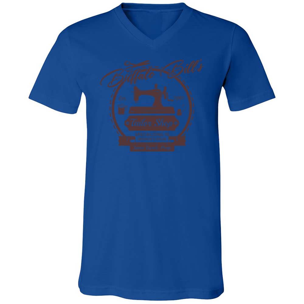 Unisex V-Neck T-Shirt - 7J74FXUU - True Royal - 3