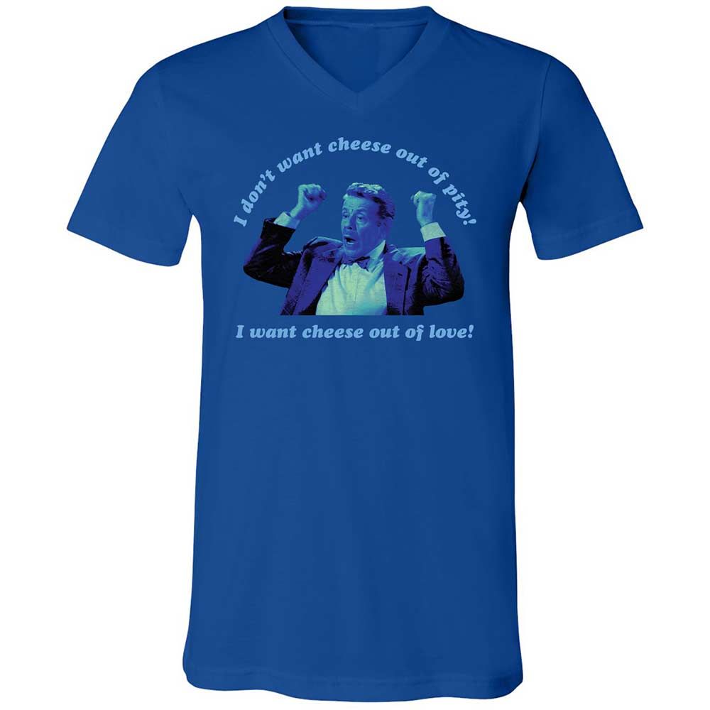 Unisex V-Neck T-Shirt - XZA63KUA - True Royal - 3