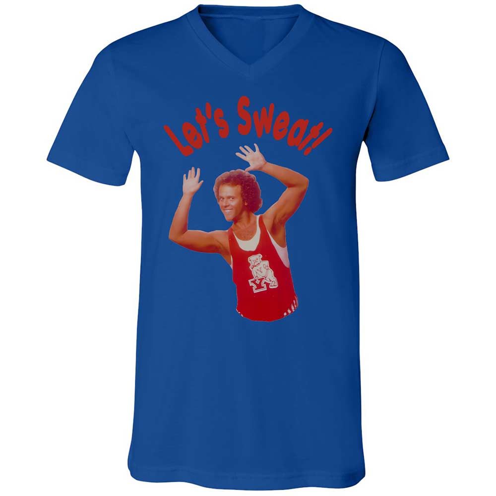Unisex V-Neck T-Shirt - J5V38DGZ - True Royal - 3