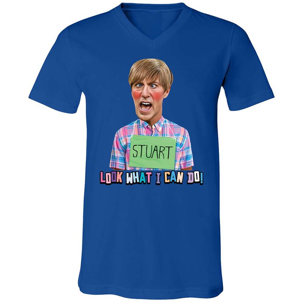 Unisex V-Neck T-Shirt - 36E5UNXW - True Royal - 3