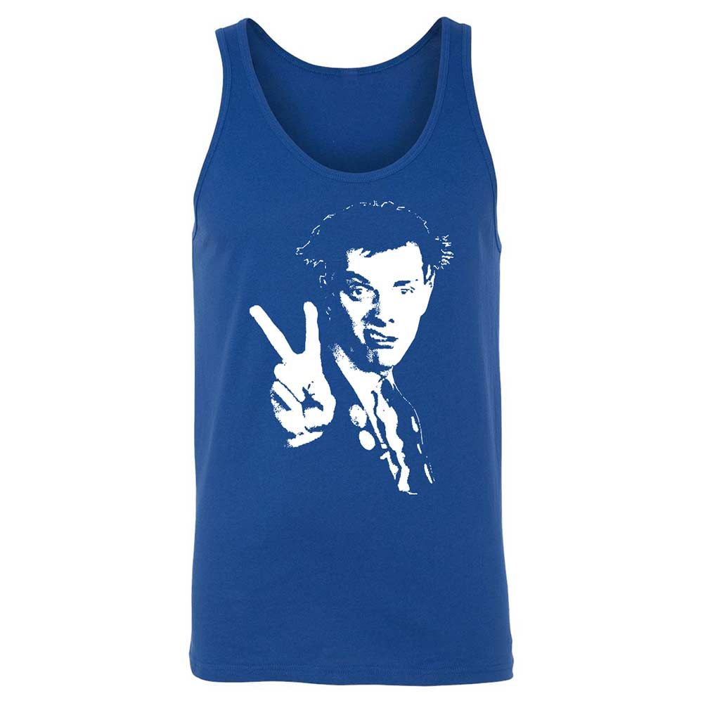 Unisex Jersey Tank - Black - True Royal - 3