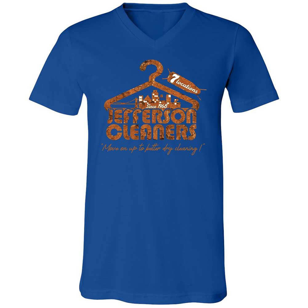Unisex V-Neck T-Shirt - 5HHWKXP8 - True Royal - 3