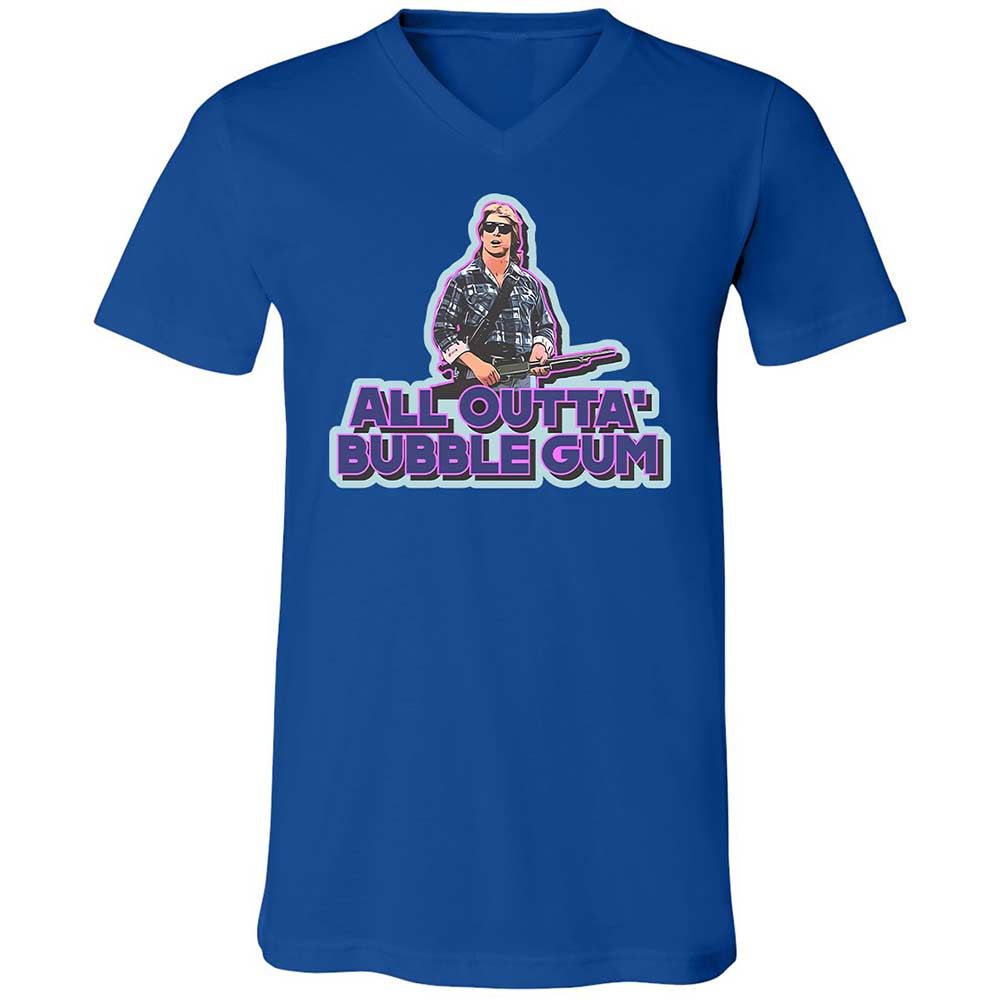 Unisex V-Neck T-Shirt - 2SQ2ZALE - True Royal - 3