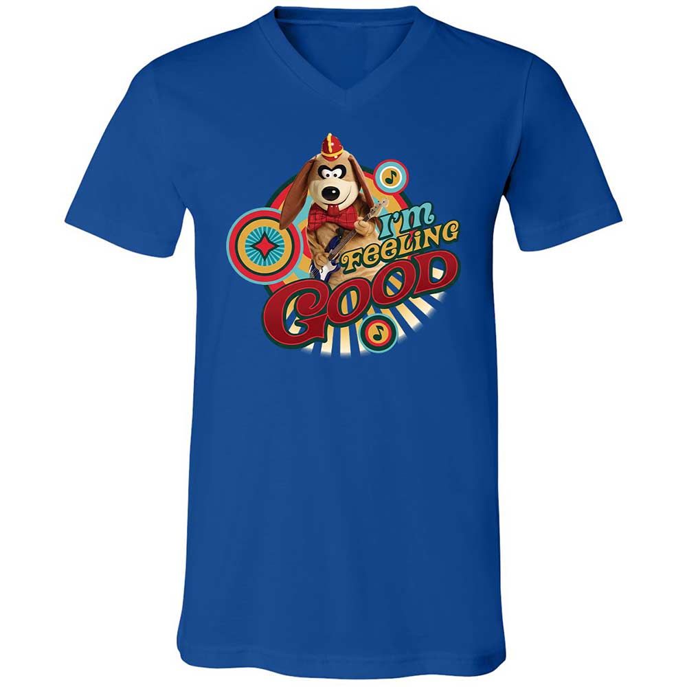 Unisex V-Neck T-Shirt - ZPXMV98X - True Royal - 3